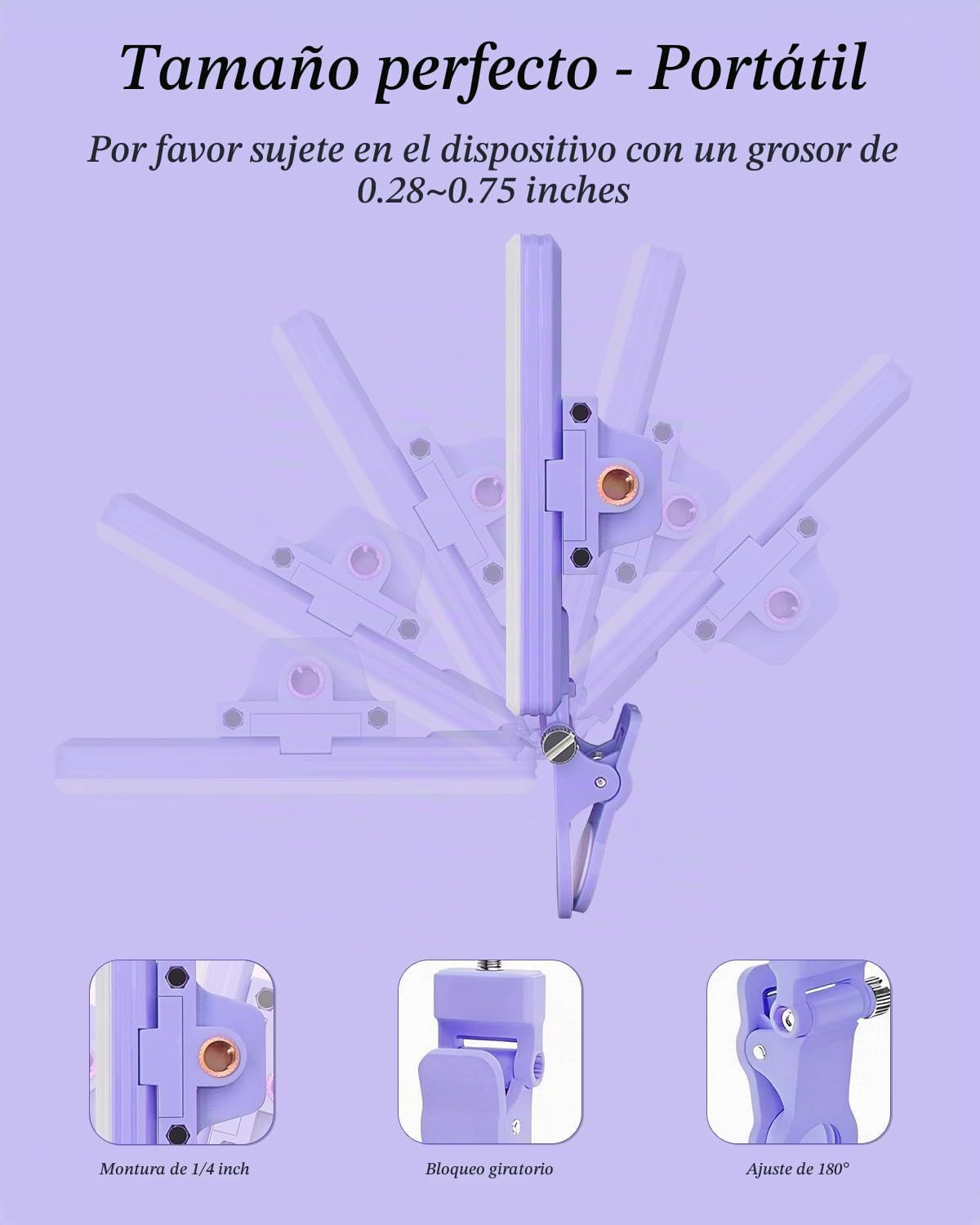 60 luces LED portátiles para selfies, iluminación de videoconferenc...