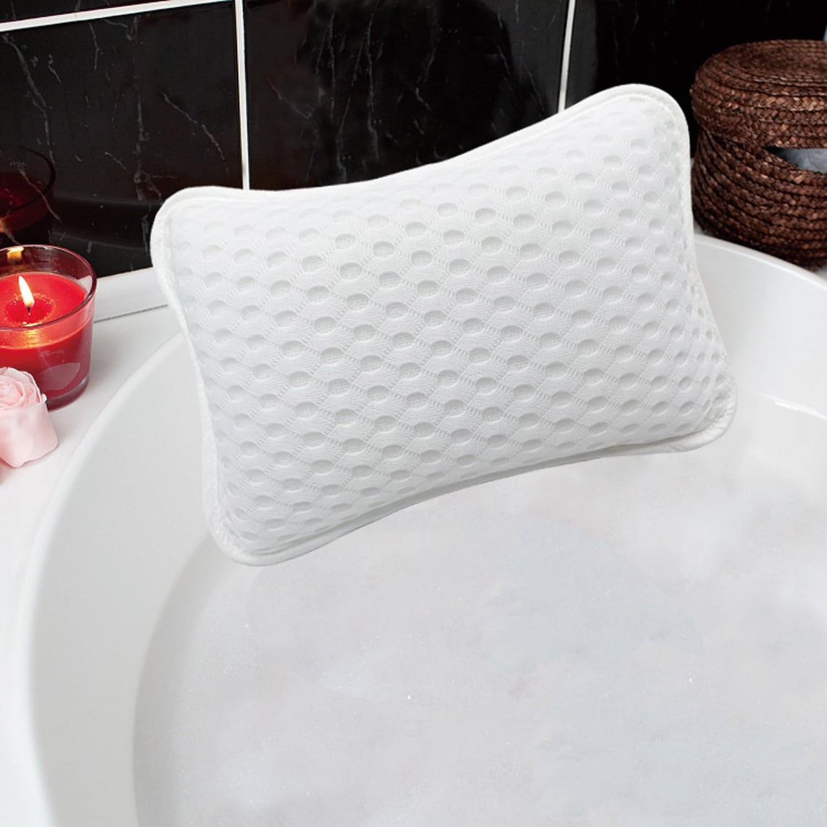Almohadas de baño para tina, almohadas de spa para bañera, tina de...