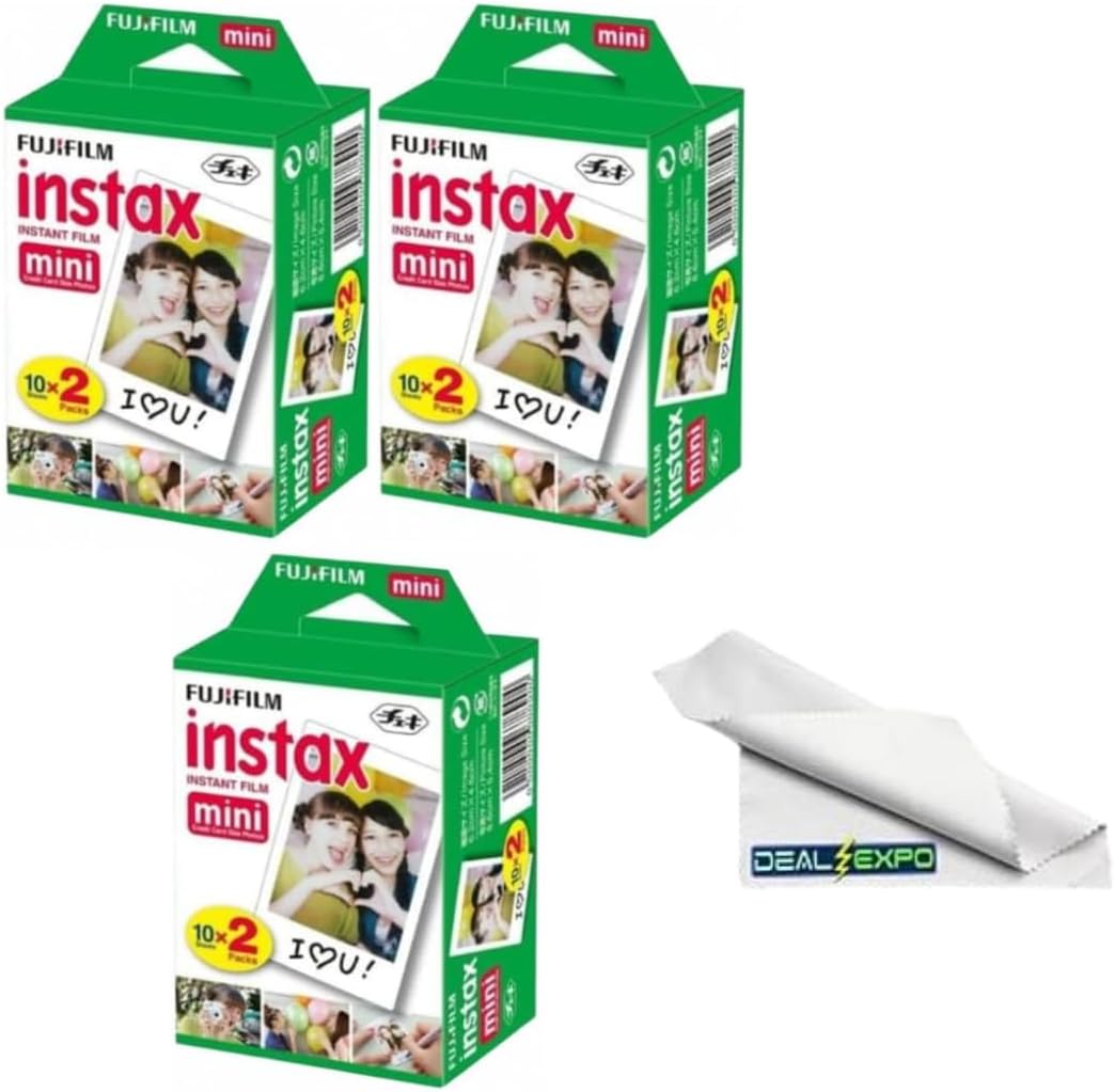 Fujifilm Instax Mini película instantánea (60 hojas)