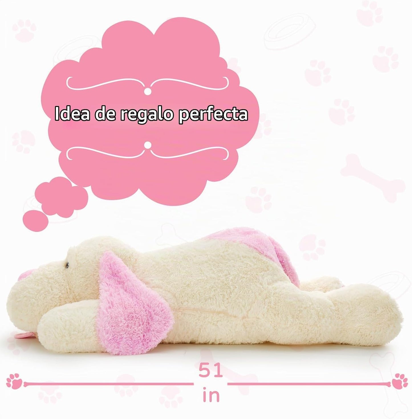 MaoGoLan Peluche Gigante de Perro Cachorro de 52 pulgadas, Ultra Su...