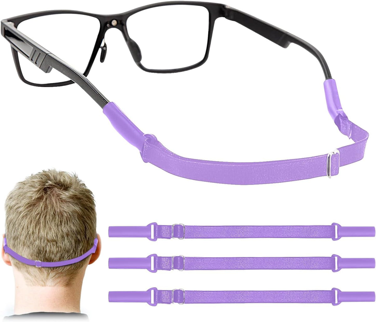 Enenfly Correas ajustables para gafas, paquete de 3 retenedores de...
