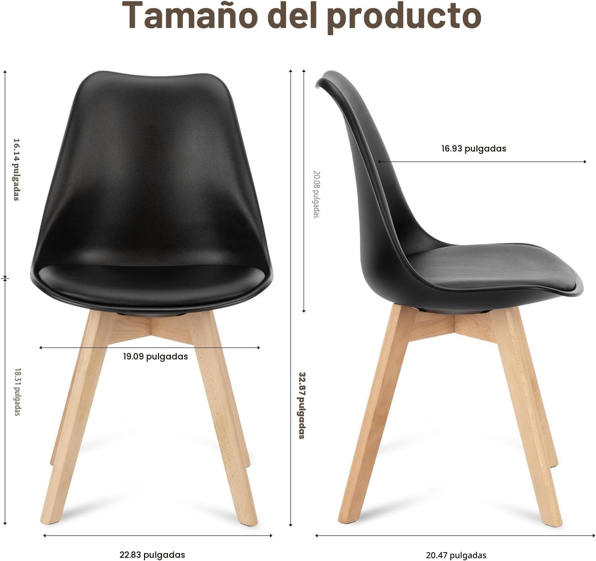 OLIXIS Juego de 8 sillas de comedor, sillas de cocina modernas de m...