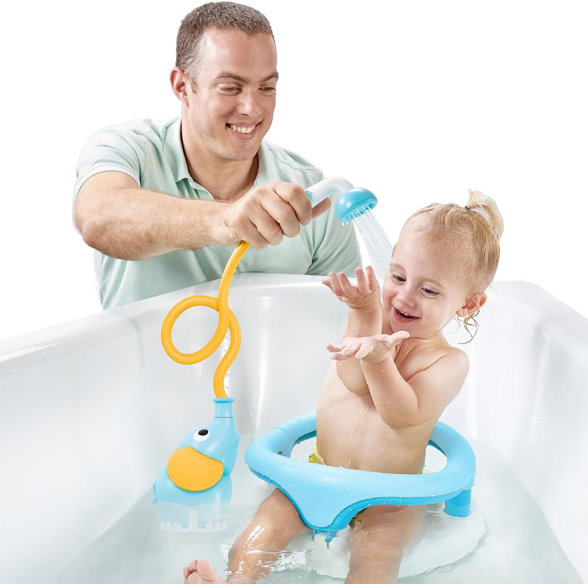 Yookidoo - Cabezal de regadera para baño infantil con diseño de ele...