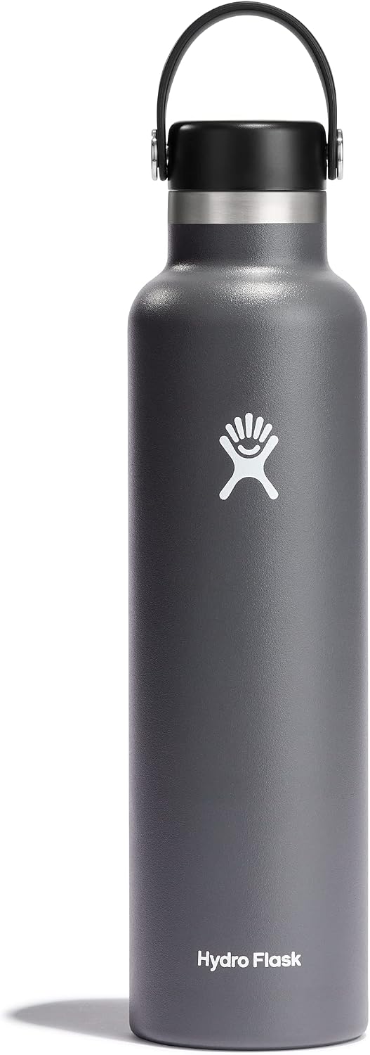 Hydro Flask - Botella de agua estándar de 24 onzas con tapa flexibl...