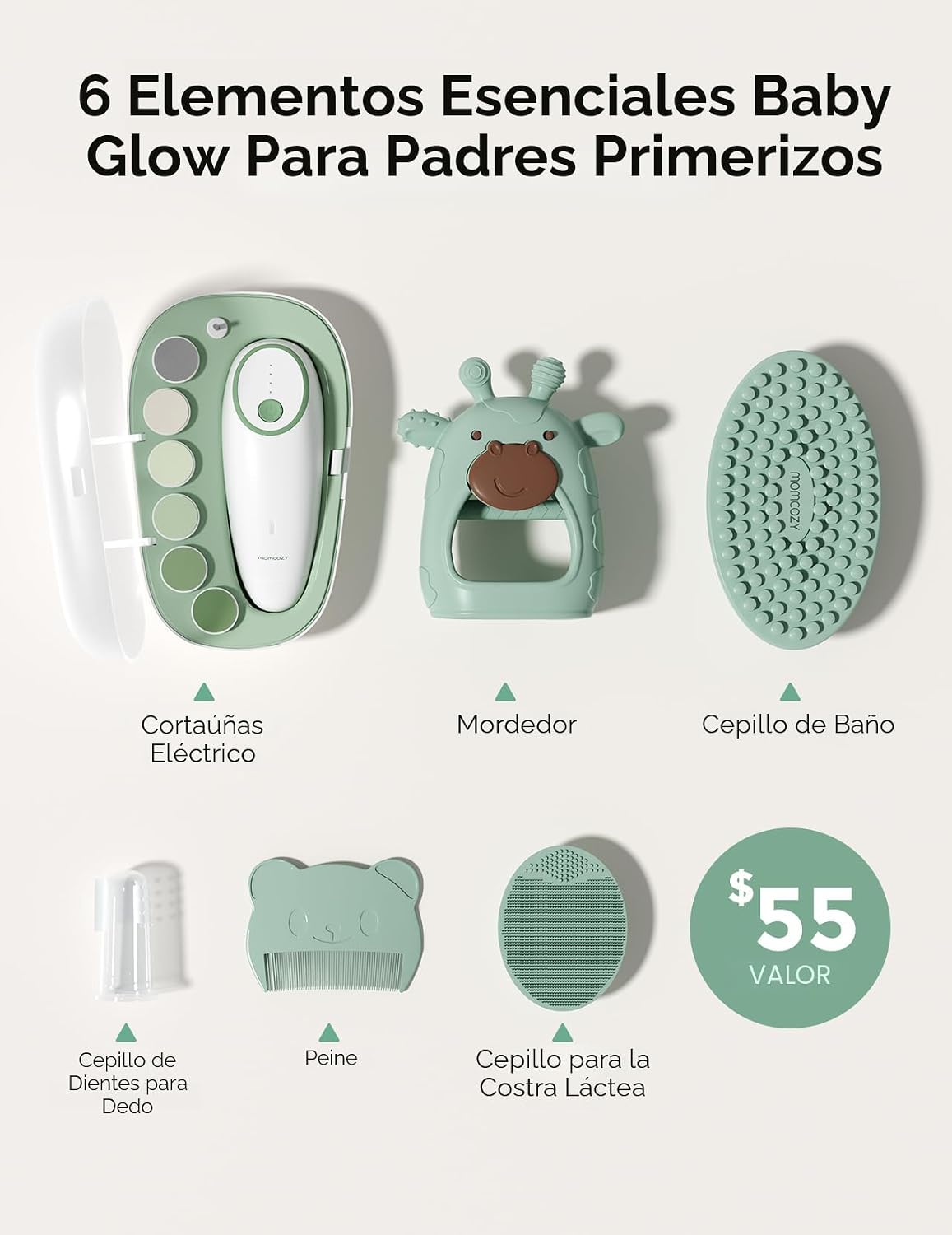 Momcozy Kit Bebé Glow, Kit Esencial para Baby Shower y Registro par...