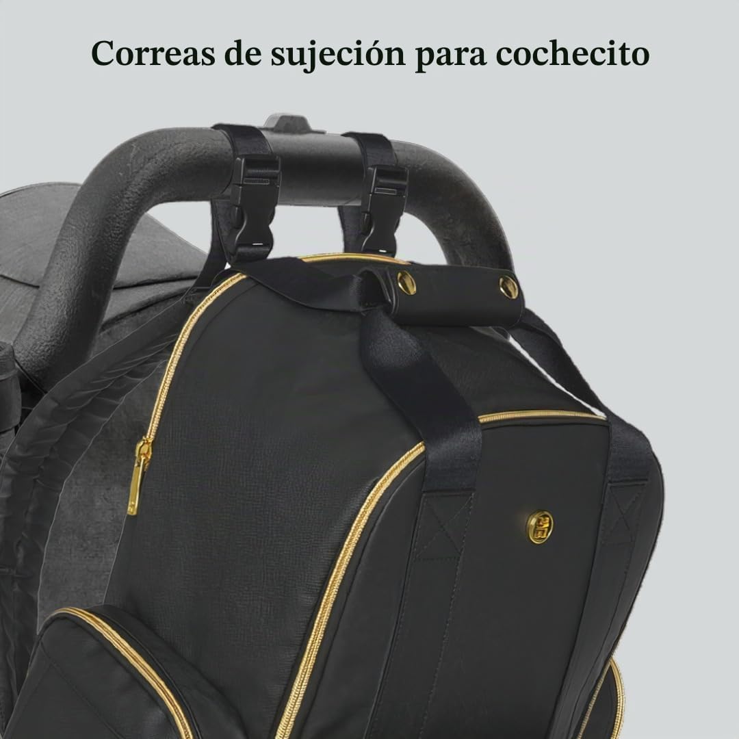 HUGGIES Mochila para pañales unisex para adultos, cuero coñac, tall...