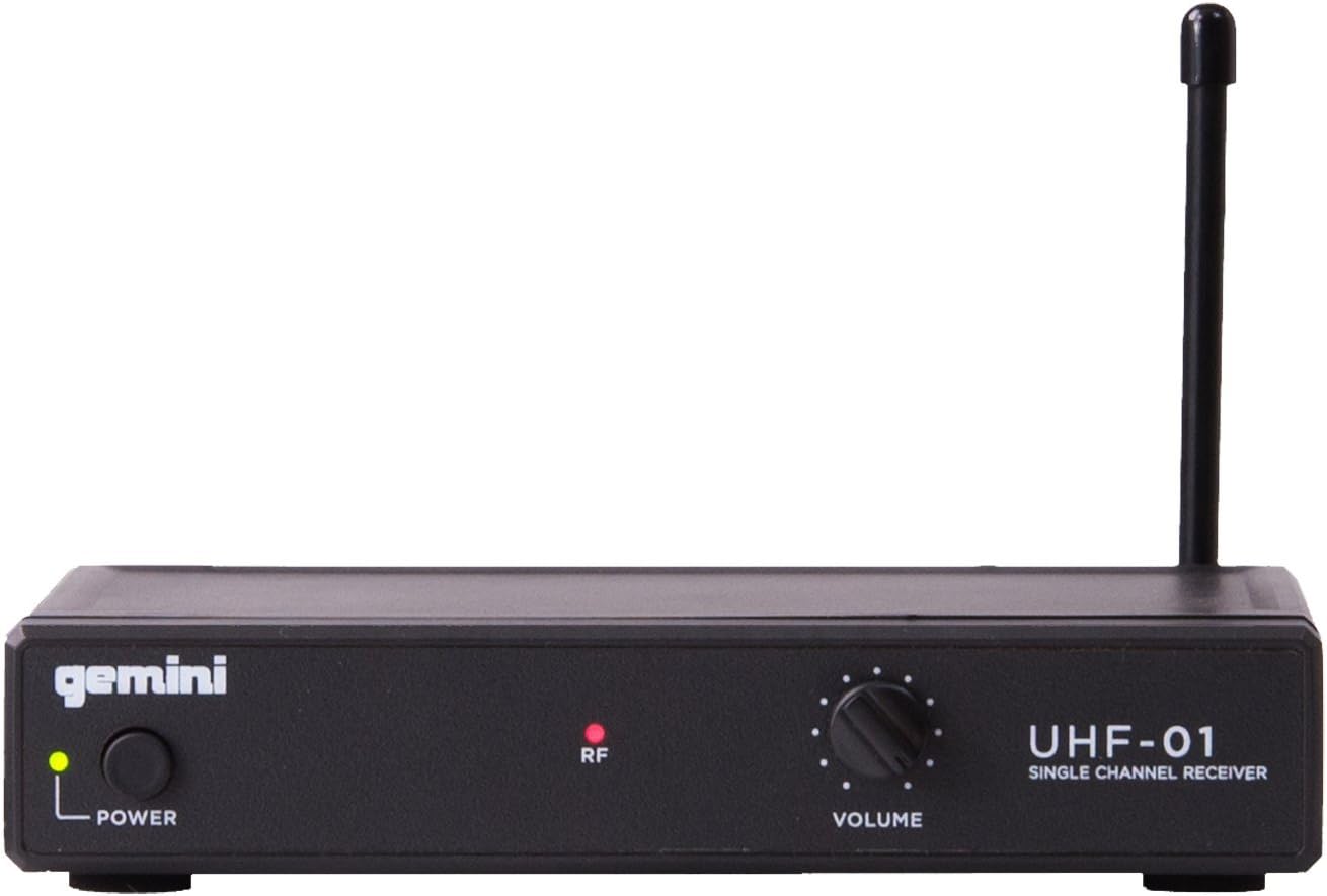 Gemini Sistema de micrófono de mano inalámbrico UHF (UHF-01M-F2) |...
