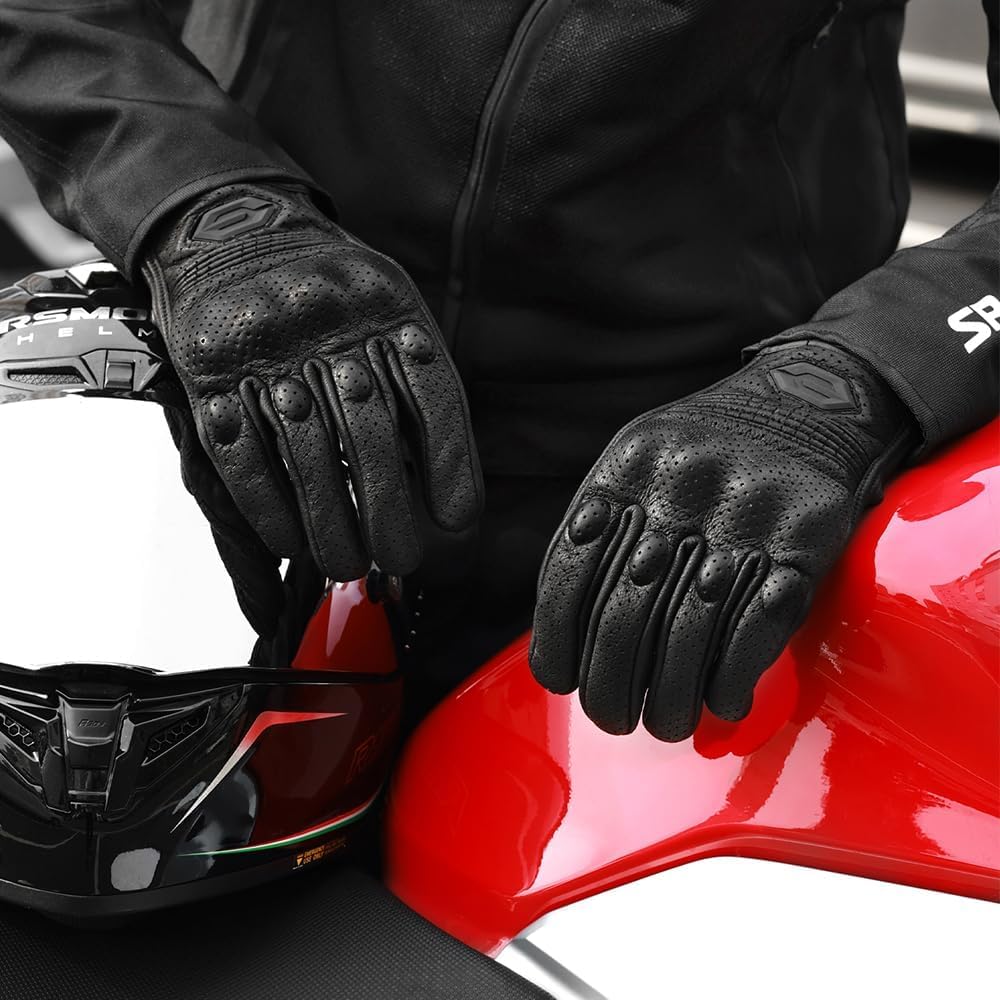 Guantes de motocicleta para hombre, protección para pantalla táctil...