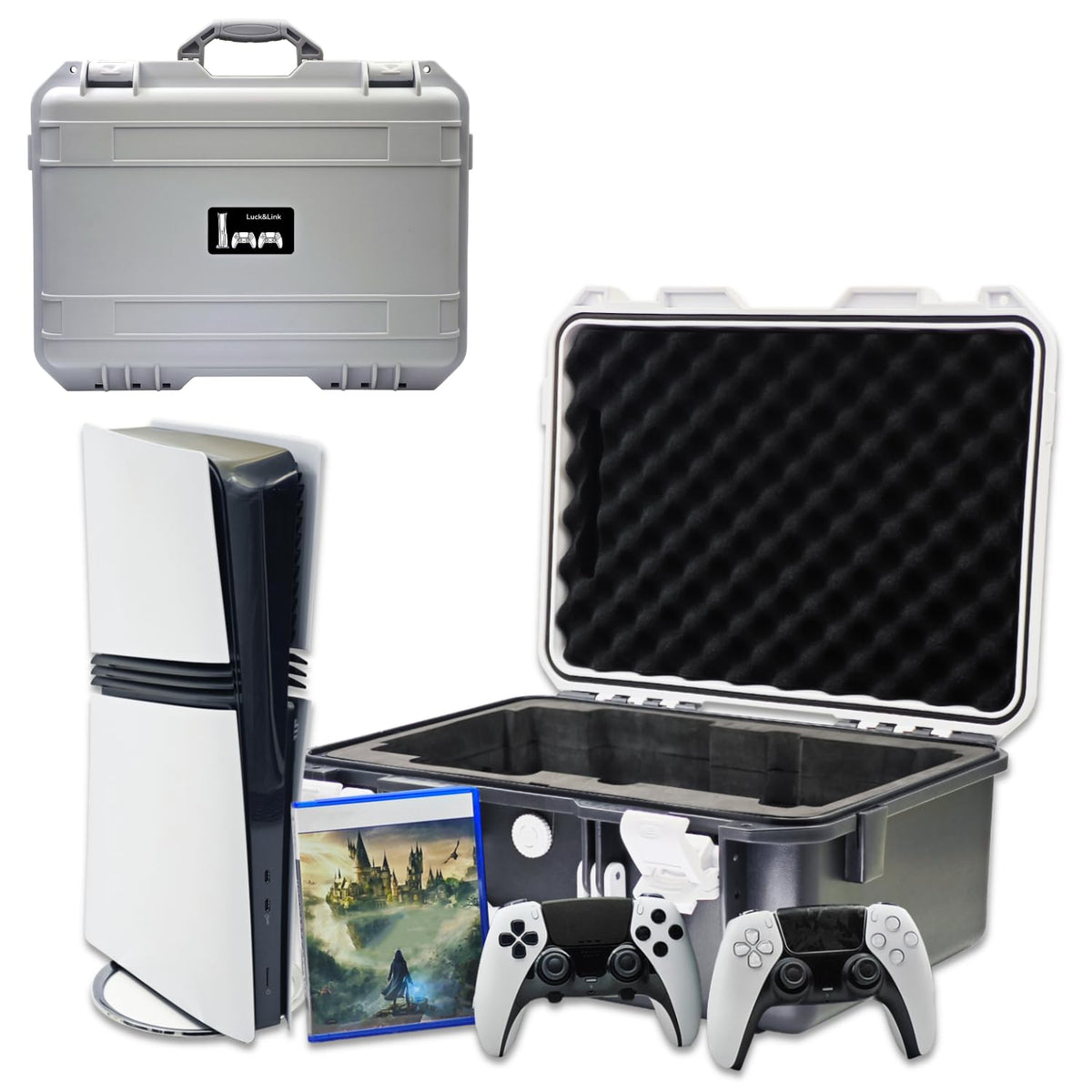 Funda de viaje rígida compatible con consola PlayStation 5 Pro, con...