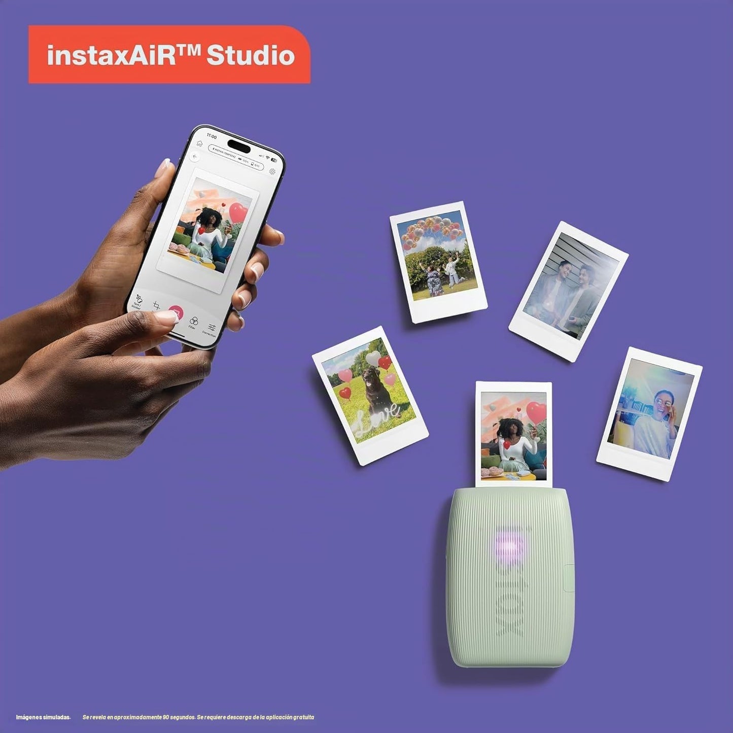 Fujifilm Instax Mini Link 3 Impresora para Smartphone Verde Salvia...