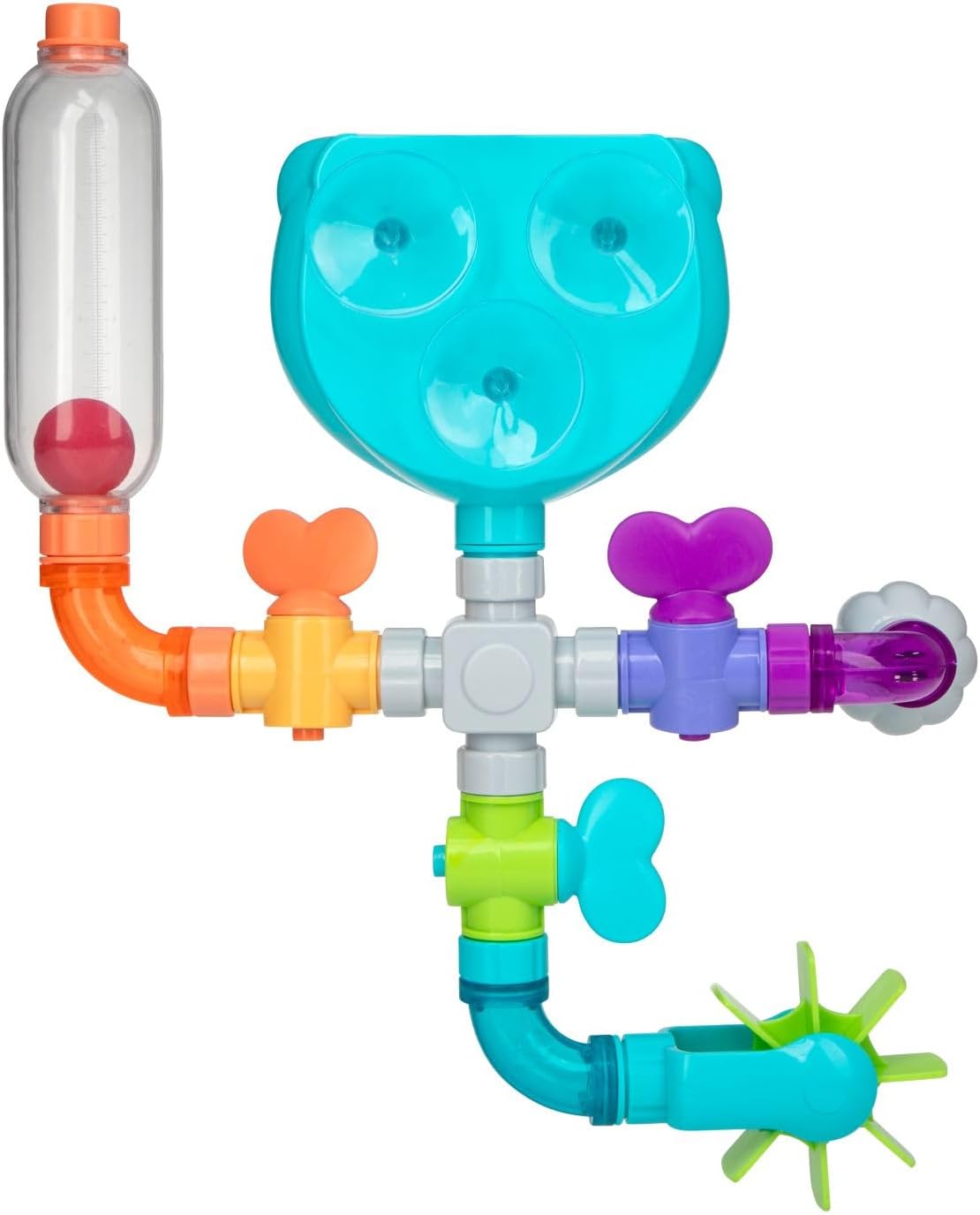 Nuby Wacky Waterworks Pipes - Juguete de baño para bebé con caracte...