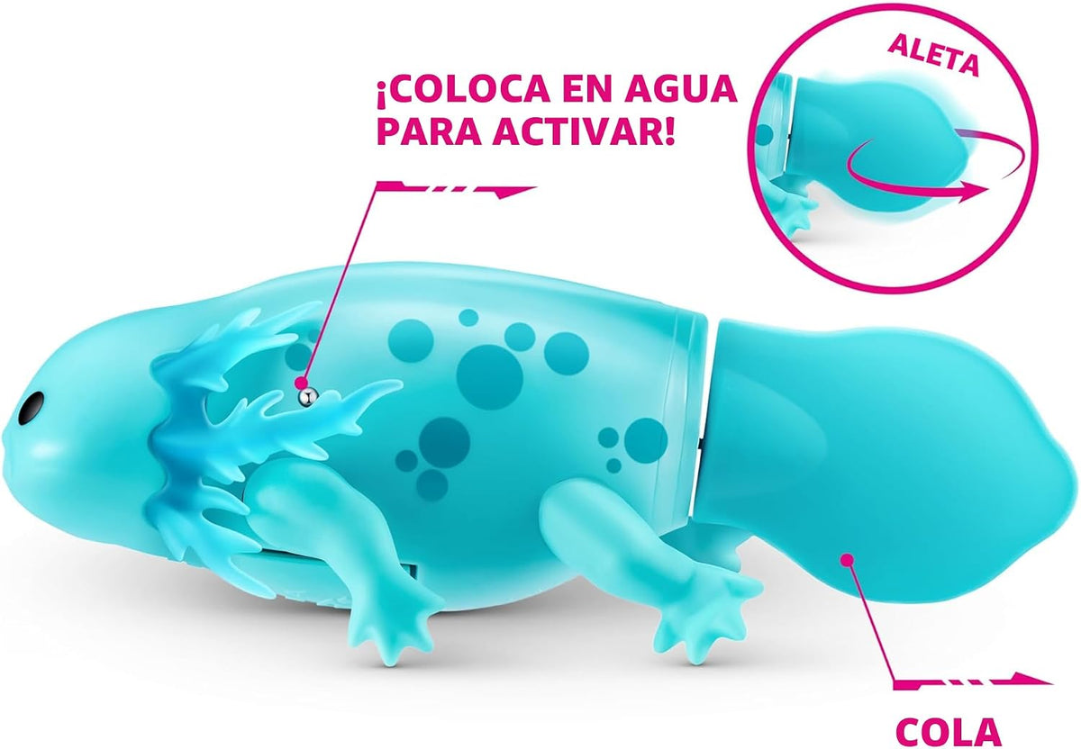 Pets Alive Robo Axolotl Nadando, juguete electrónico para mascotas...