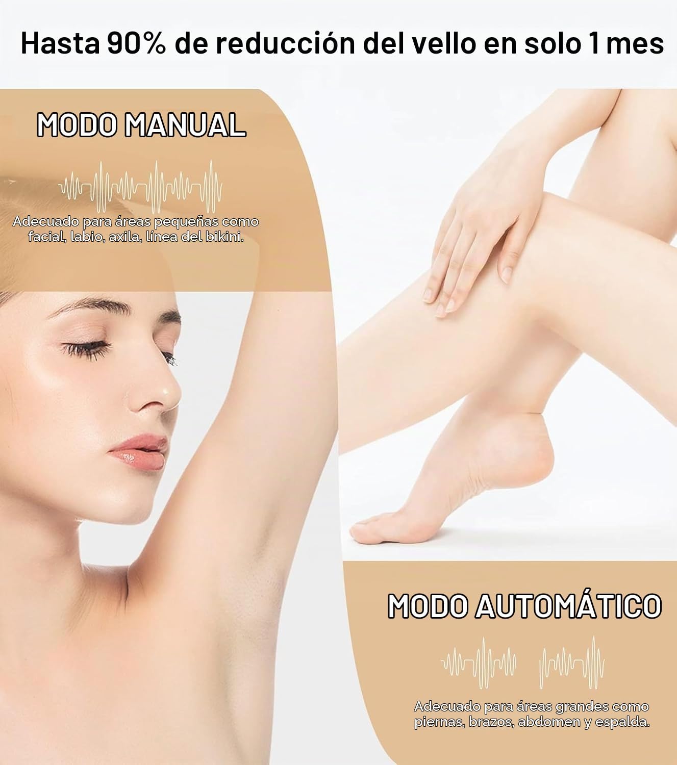 Dispositivo de depilación láser IPL para mujeres y hombres, reducci...