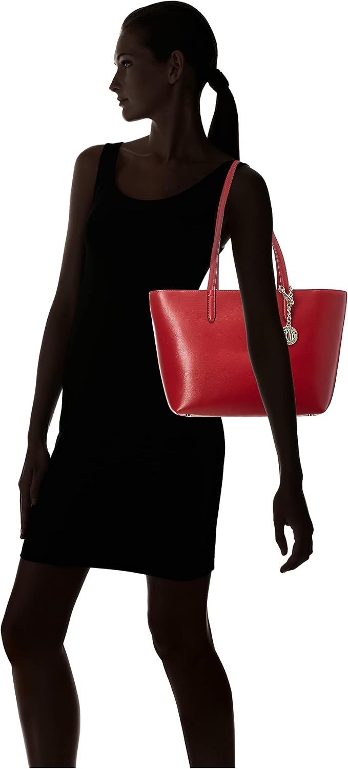 DKNY - Bolso de mano mediano de cuero para mujer Bryant | 15,2 pulg...