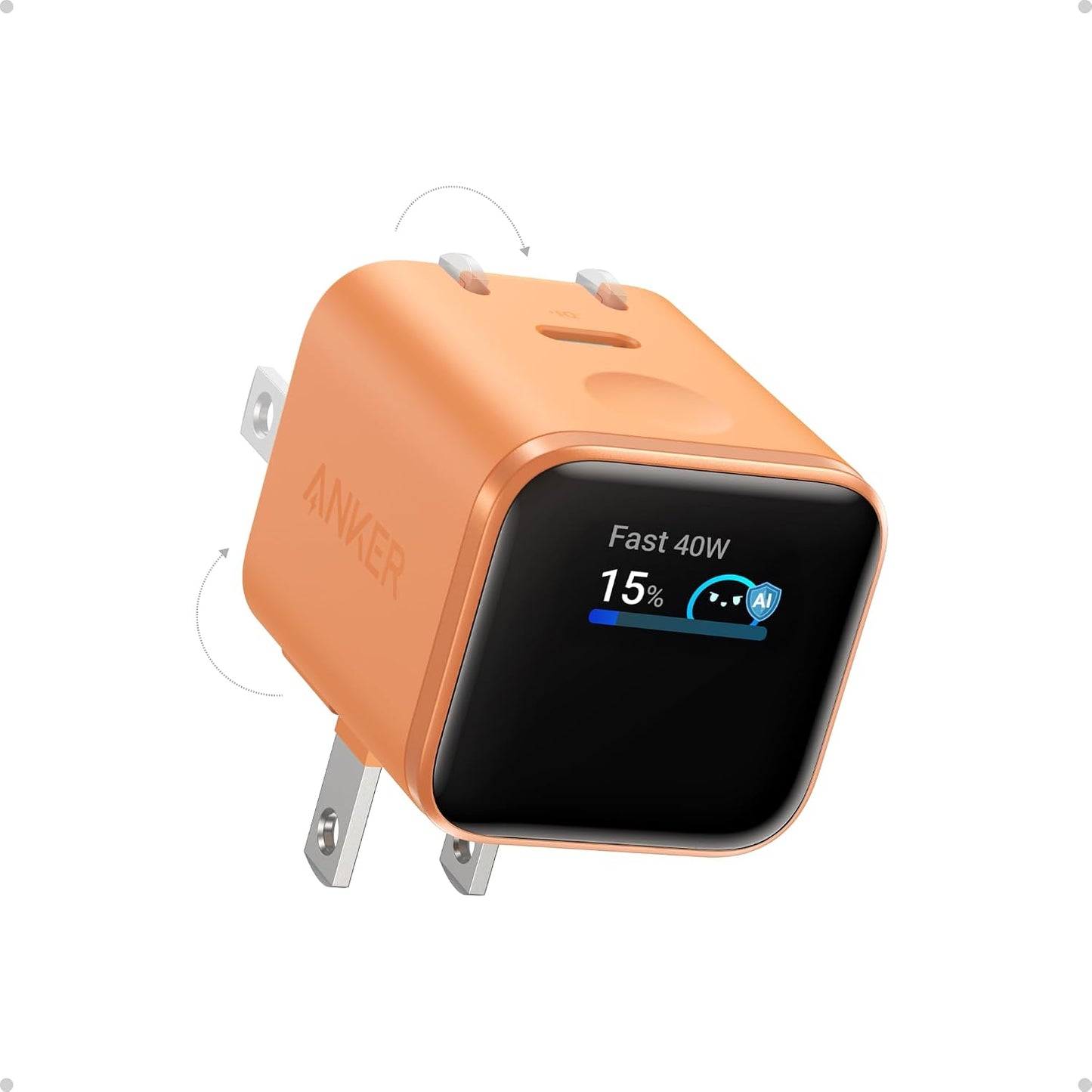 Anker Cargador de pantalla inteligente nano, cargador rápido USB C...