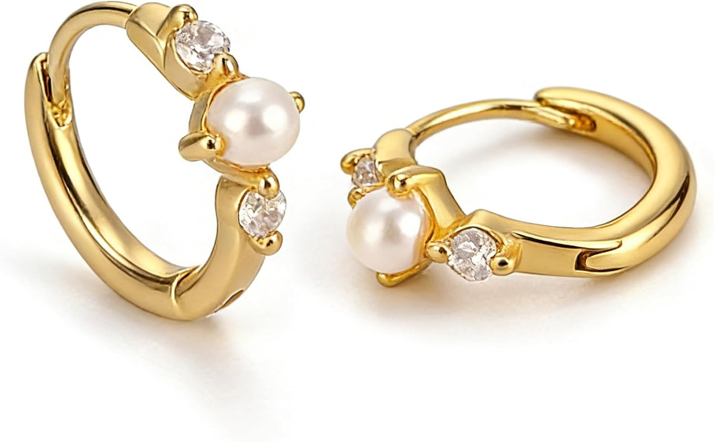 Aretes de ópalo chapados en oro de 14 quilates para mujer, aretes d...