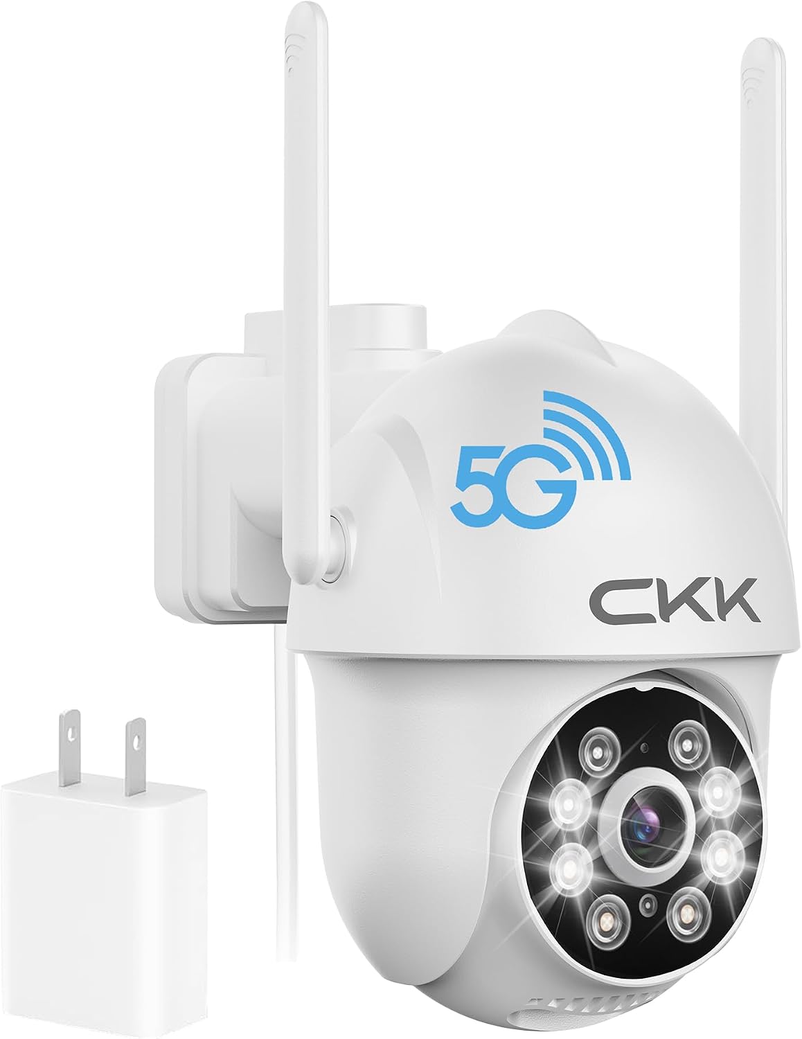 CKK Cámara de seguridad 2K con cable para exteriores, 1 cámara de s...