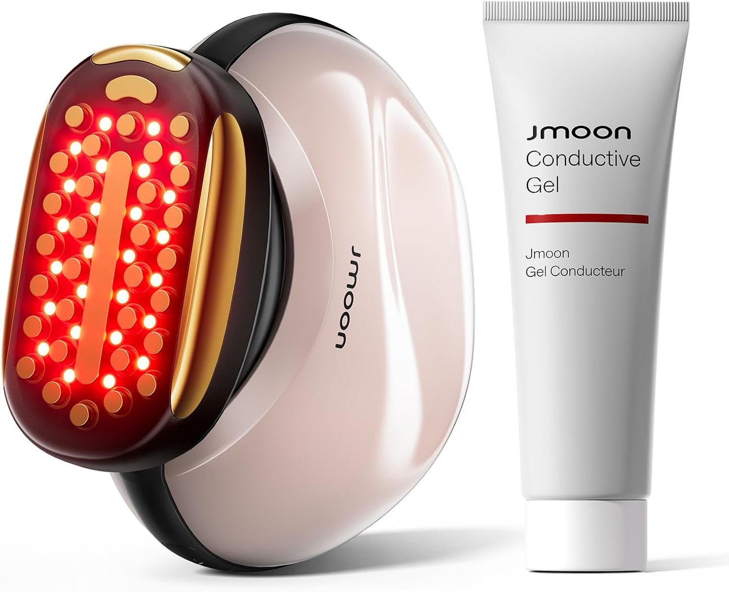 JMOON Dispositivo Facial de Microcorriente, M30U Terapia de Luz Roj...