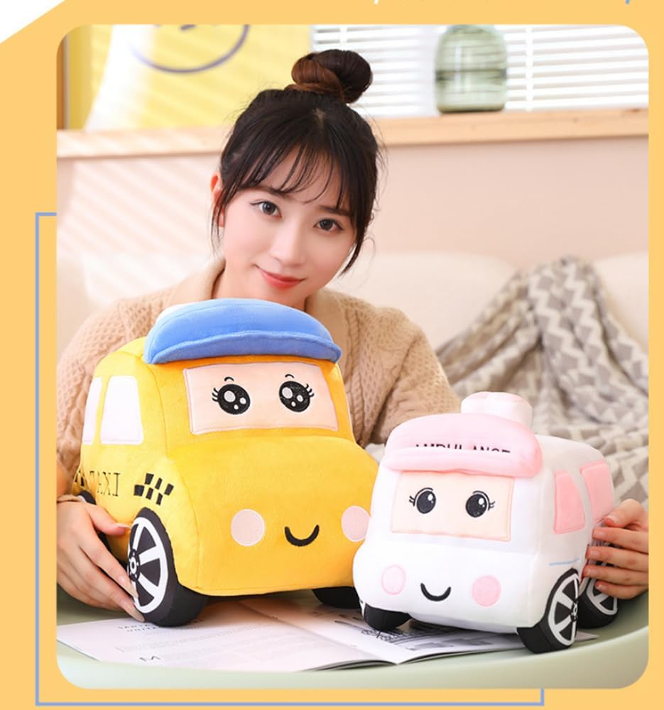 XIYUAN Coche de peluche de auto de felpa de simulación de autobús e...