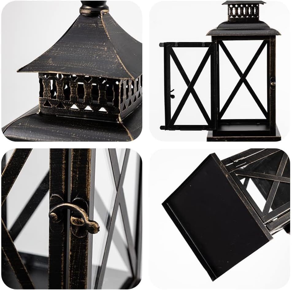 DECORKEY Faroles decorativos para interiores y exteriores, paquete...