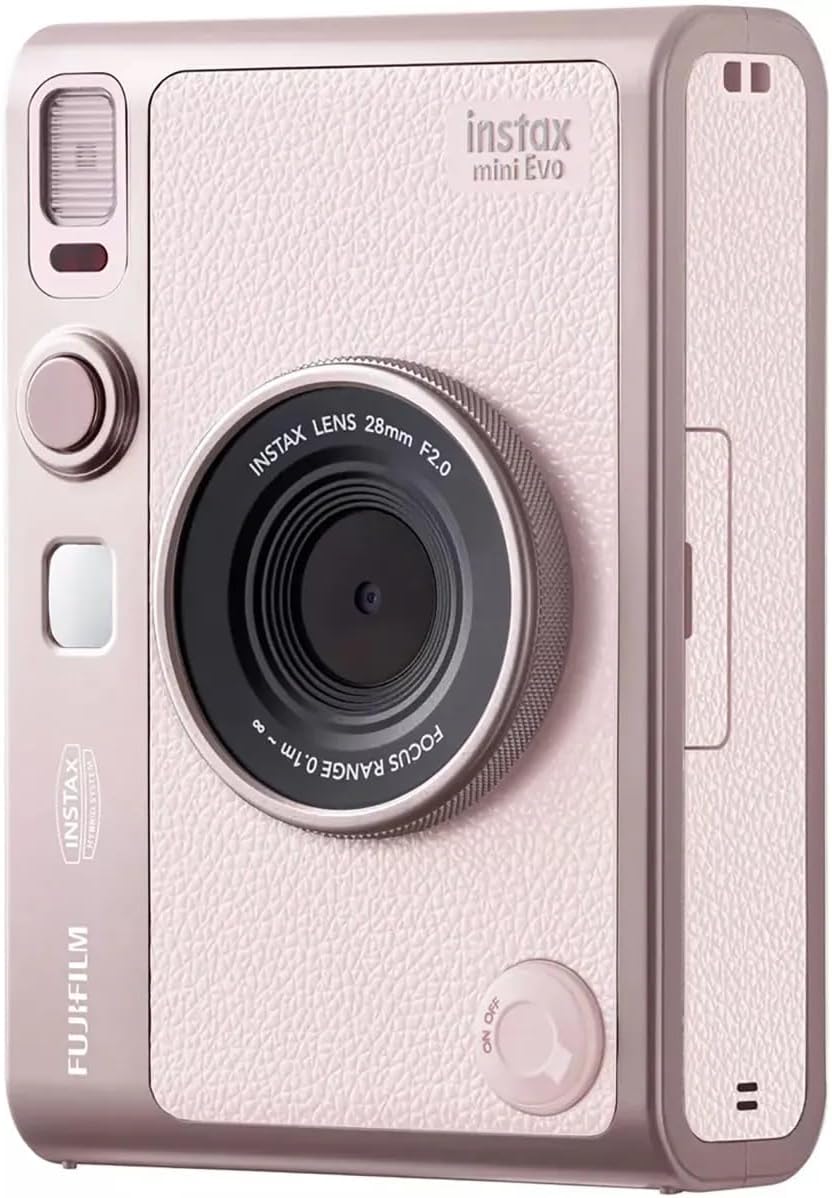 Fujifilm Instax Mini EVO - Cámara instantánea (rosa)