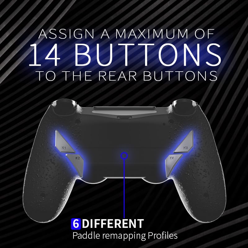 Mando inalámbrico HEXGAMING NEW EDGE compatible con ps4-4 botones t...