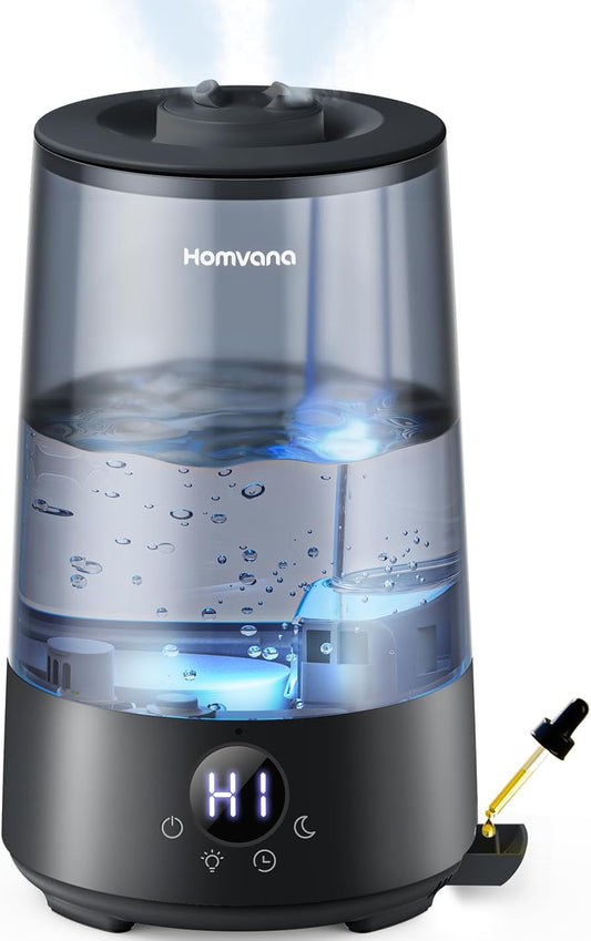 Homvana Humidificadores para dormitorio y hogar, 3.6 L de llenado s...