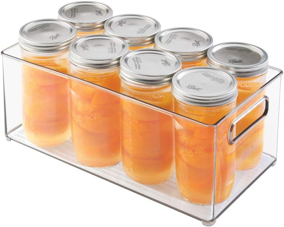mDesign Contenedor organizador de almacenamiento de cocina de plást...