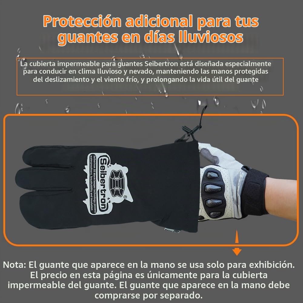 Guantes de lluvia Seibertron T.W.G.S.G 2.0 - Guantes impermeables y...