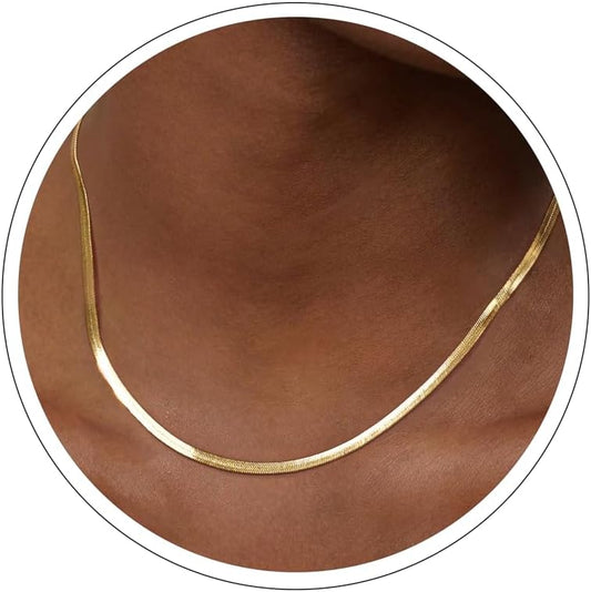 DEARMAY - Collares de oro bañado de 14 quilates para mujer, delicad...