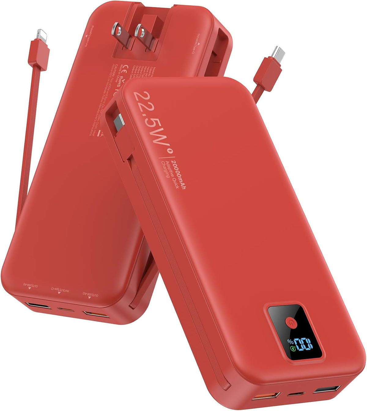 Cargador Portátil, 20000mAh 22.5W Banco de Energía de Carga Rápida...