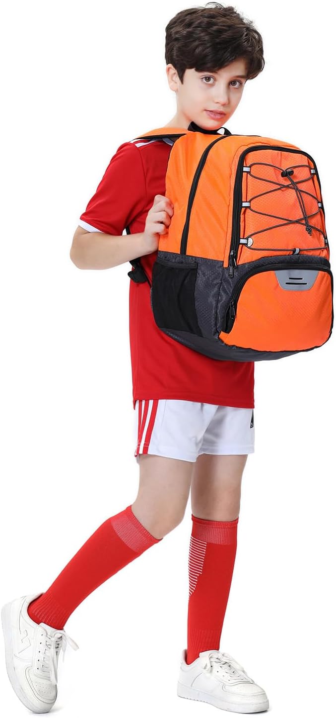 Hsmihair - Mochila de fútbol juvenil - Mochila para fútbol y balonc...