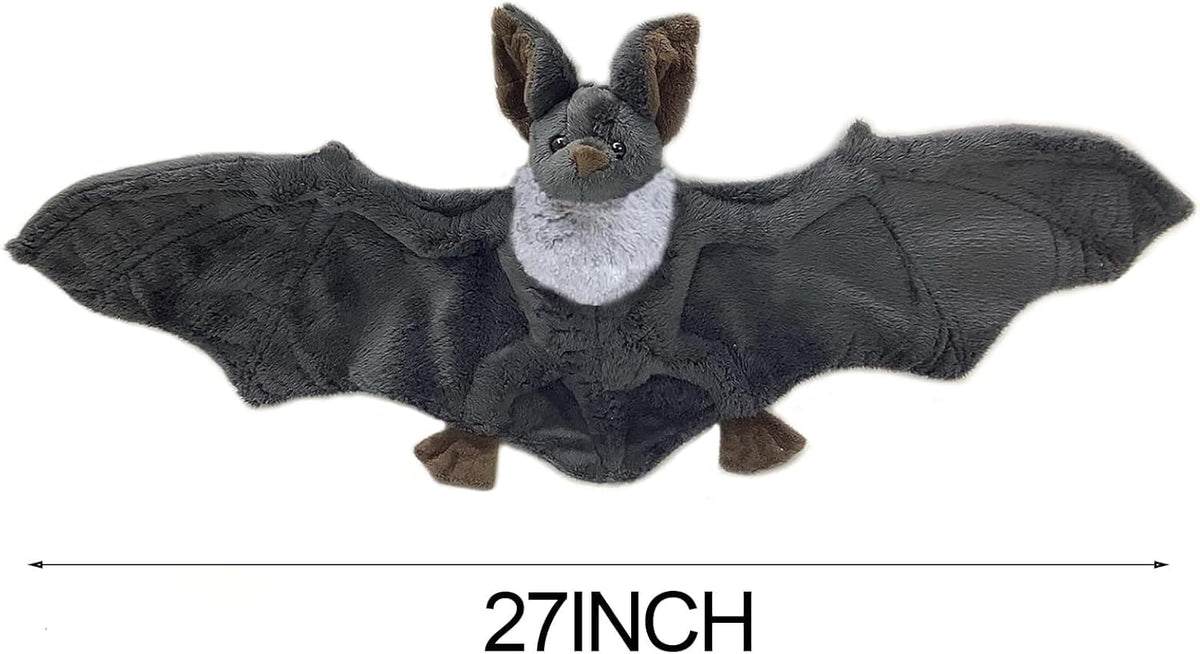 Enivtfz Muñecos de peluche grandes de murciélago, muñecas de murcié...