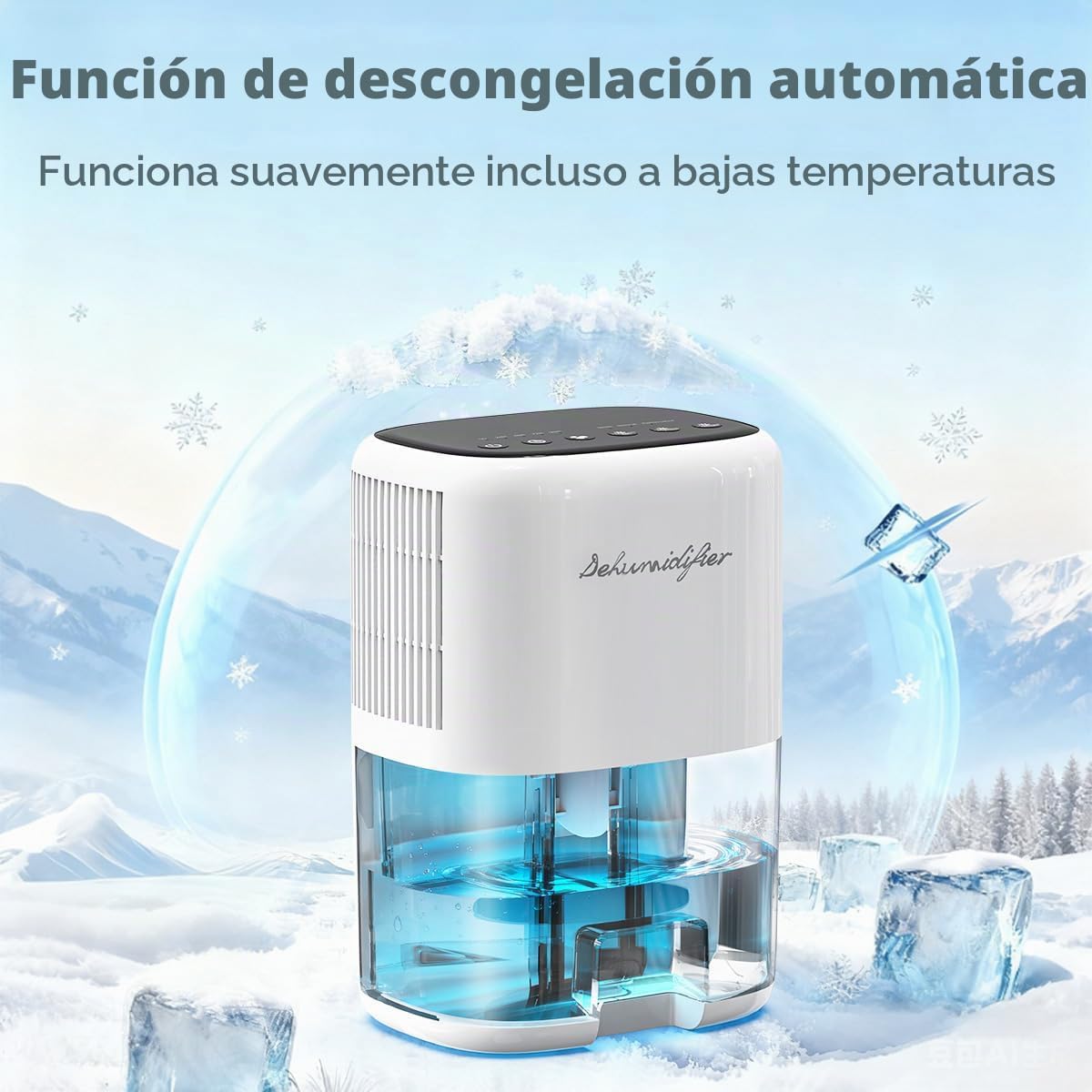 Deshumidificador pequeño para el hogar, silencioso de 44 onzas con...