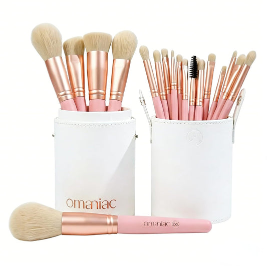 OMANIAC Juego de 20 brochas de maquillaje profesional \u2013 Kit de...