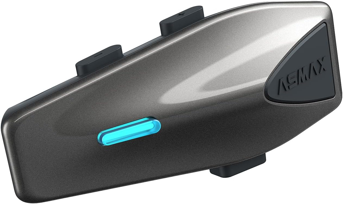 ASMAX Auriculares Bluetooth para motocicleta S1 con control de voz...