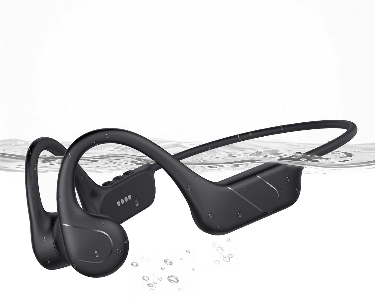 CXK Auriculares de conducción ósea IPX8 Auriculares de natación | A...
