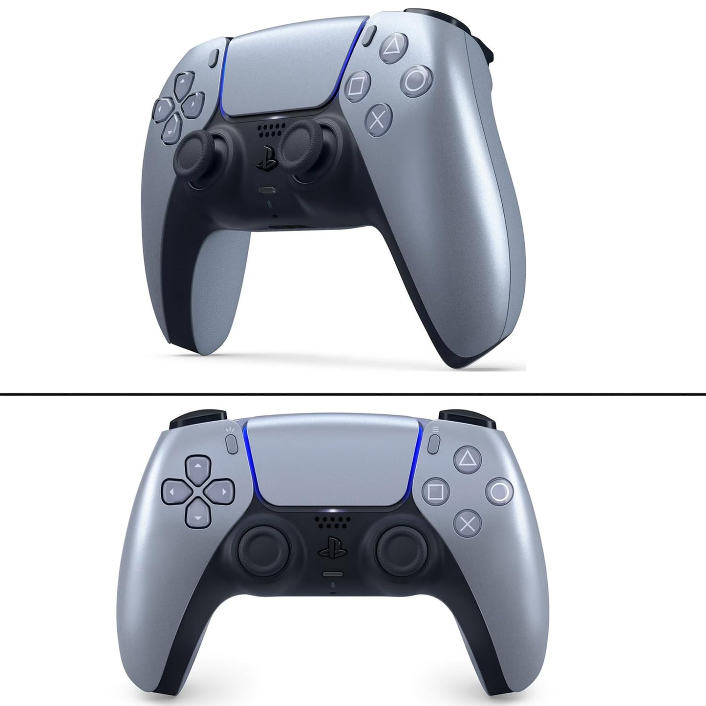 Controlador inalámbrico PremGear DualSense (plata de ley) compatibl...