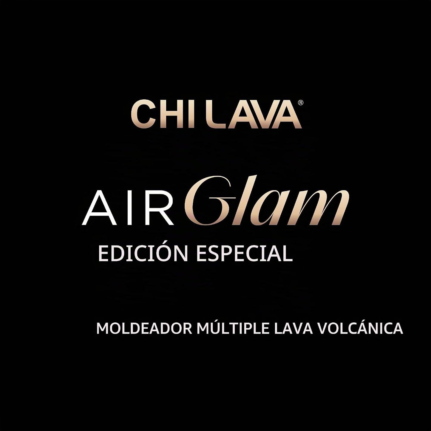 CHI Lava AirGlam, da volumen, riza y seca el cabello, naranja y ros...