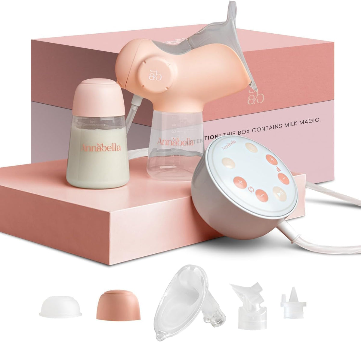 Annabella Extractor de leche individual - Eléctrico, portátil con e...