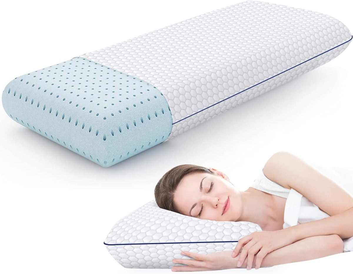 CushyOasis - Almohadas de espuma viscoelástica para personas que du...