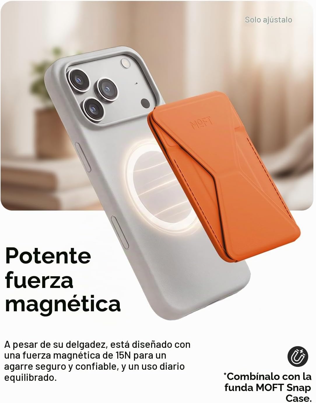 MOFT Soporte magnético para billetera compatible con iPhone 17\/16\...