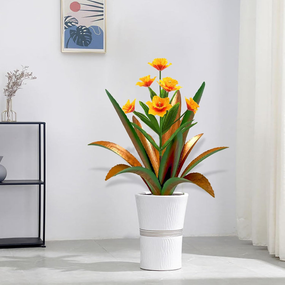 TOMBABY Enorme planta de agave de metal para decoración al aire lib...