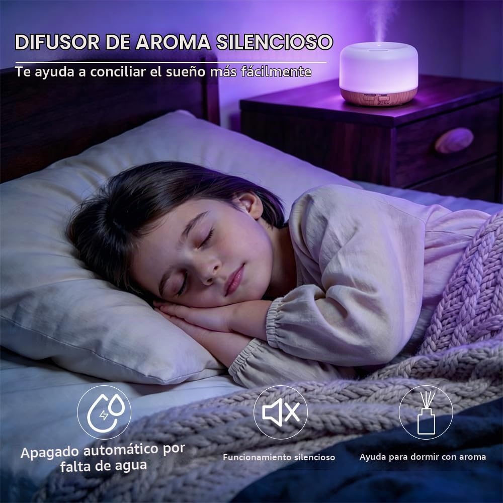 Difusor de aceite esencial,Humidificador ultrasónico con niebla frí...