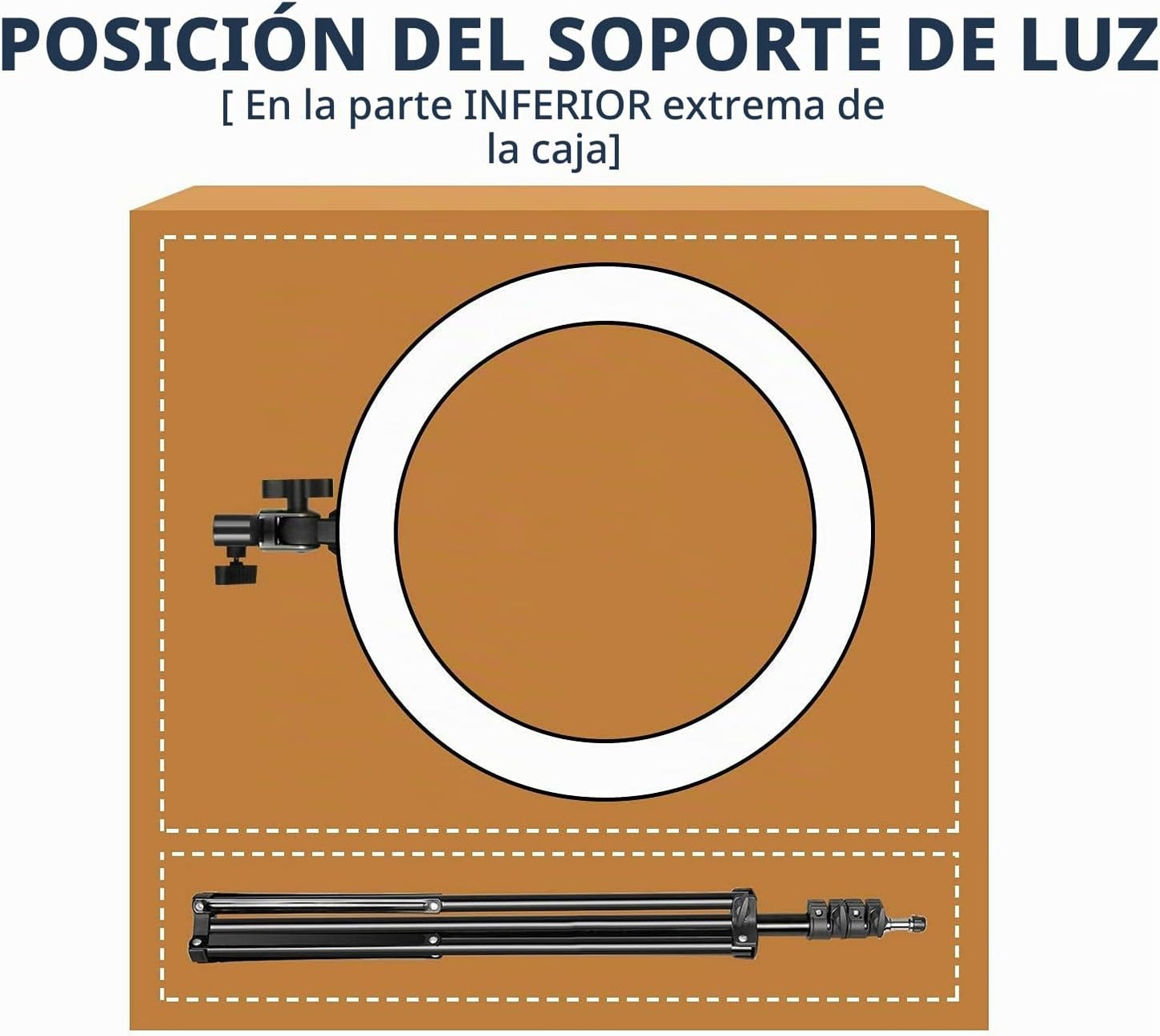 NEEWER - Kit de luz en forma de anillo LED de 20 pulgadas con sopor...