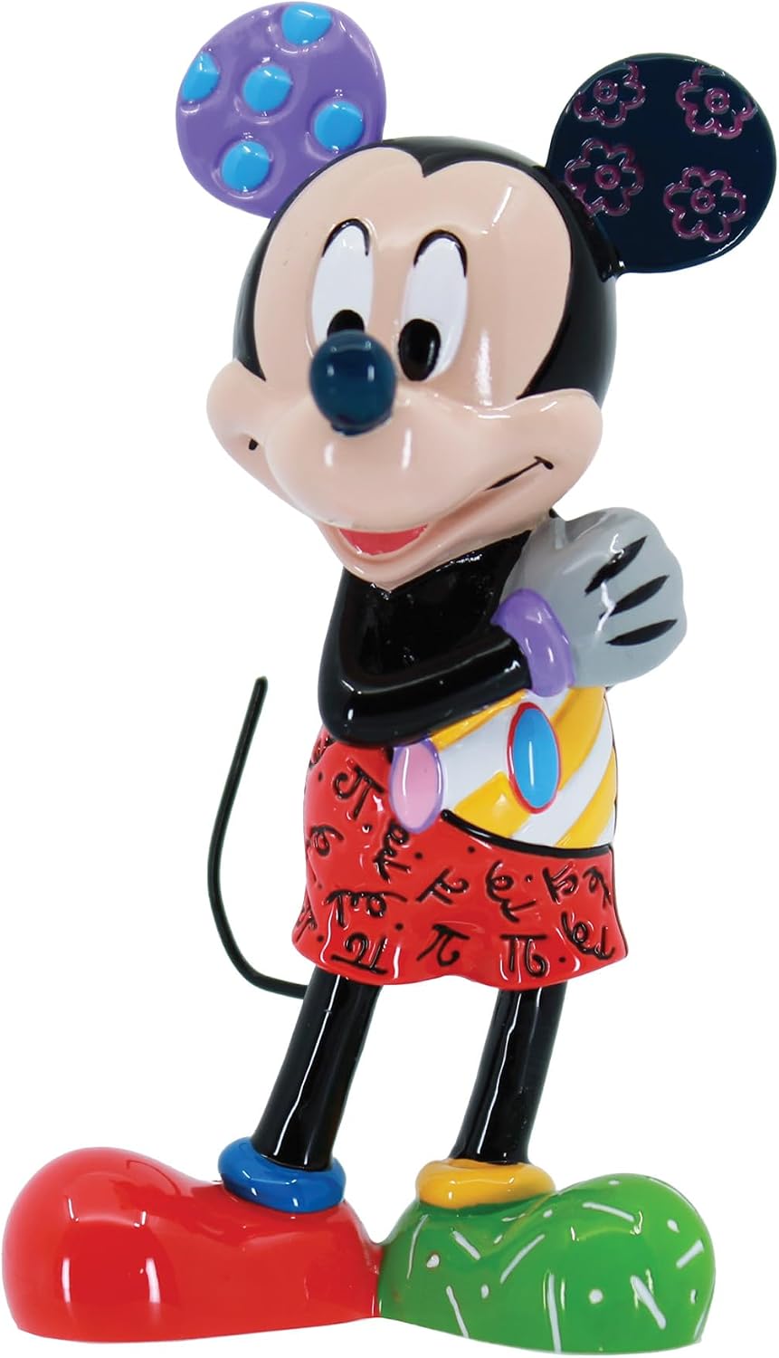 Enesco Disney Britto Mickey Mouse - Figura en miniatura plegada con...