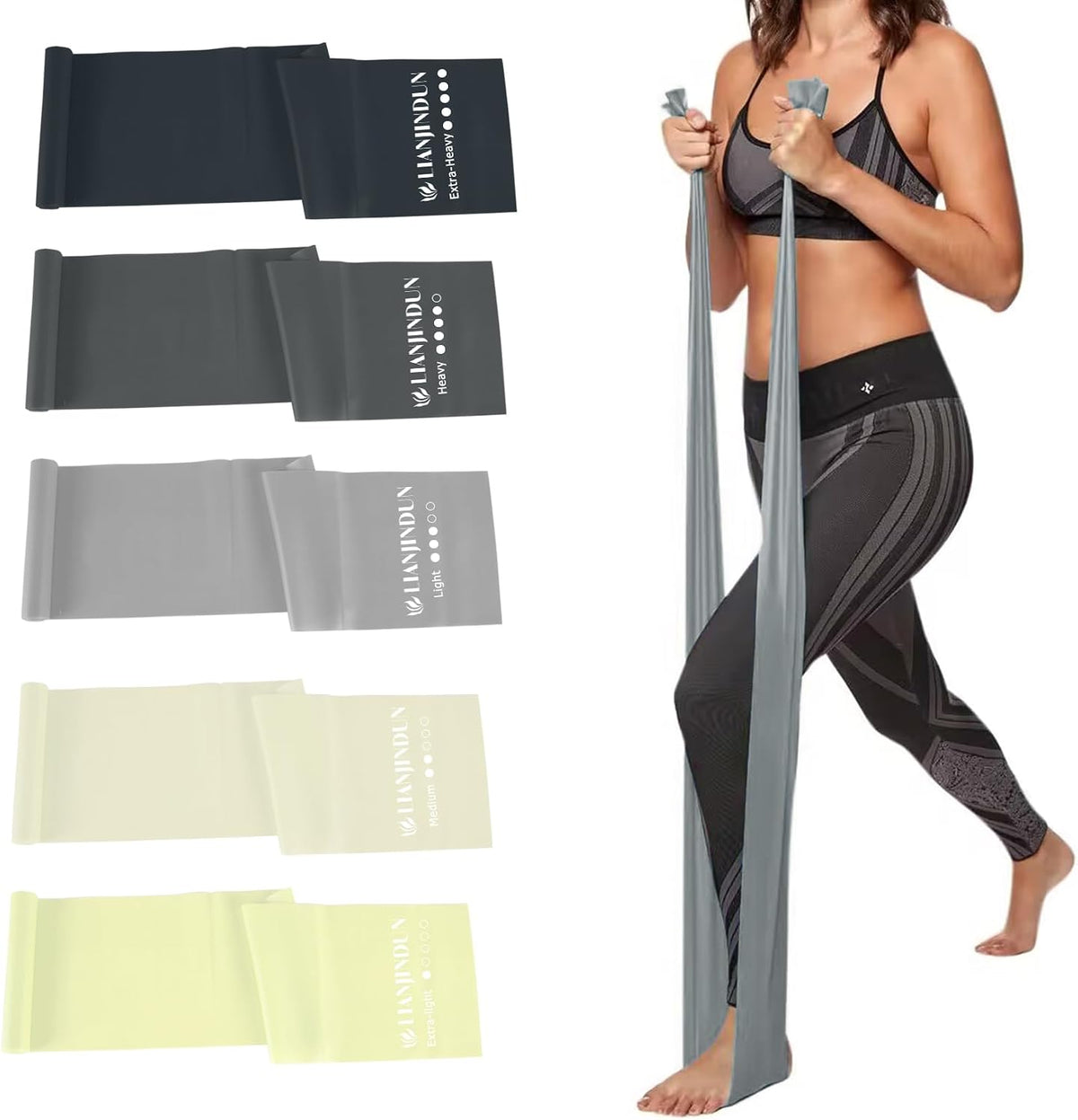 Bandas de resistencia para entrenamiento, terapia física, ejercicio...
