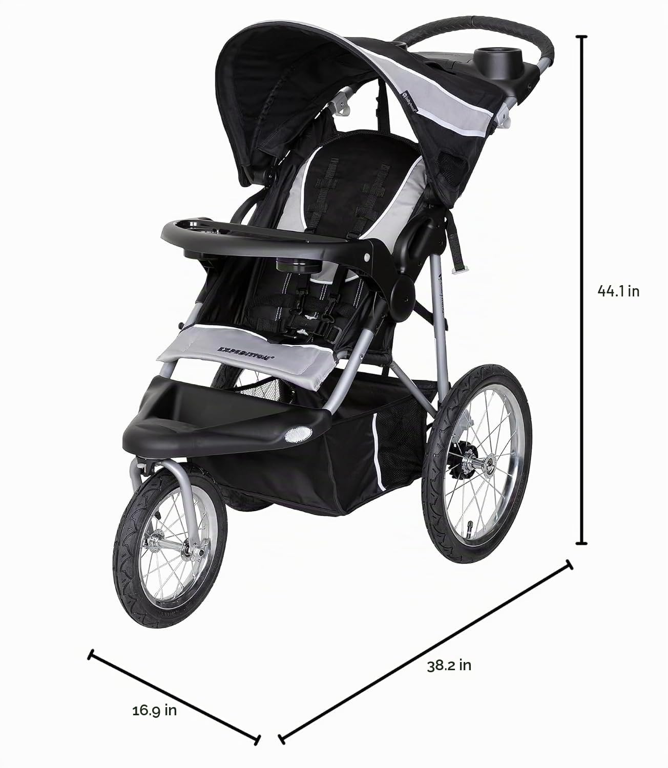 Cochecito de bebé de Baby Trend Expedition (suspendido por el fabri...