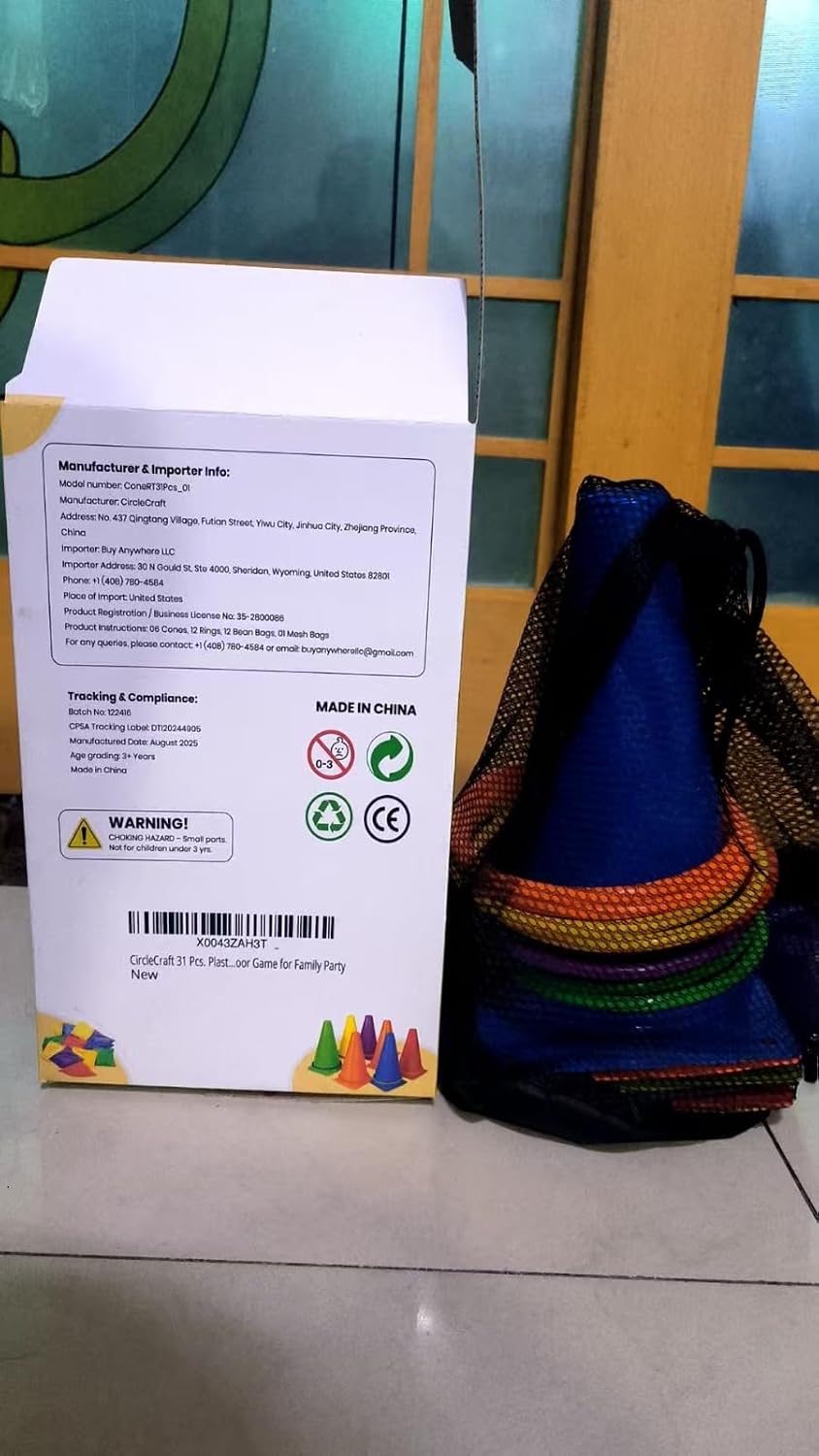 CircleCraft 31 unidades. Juegos de conos y anillos de plástico, jue...