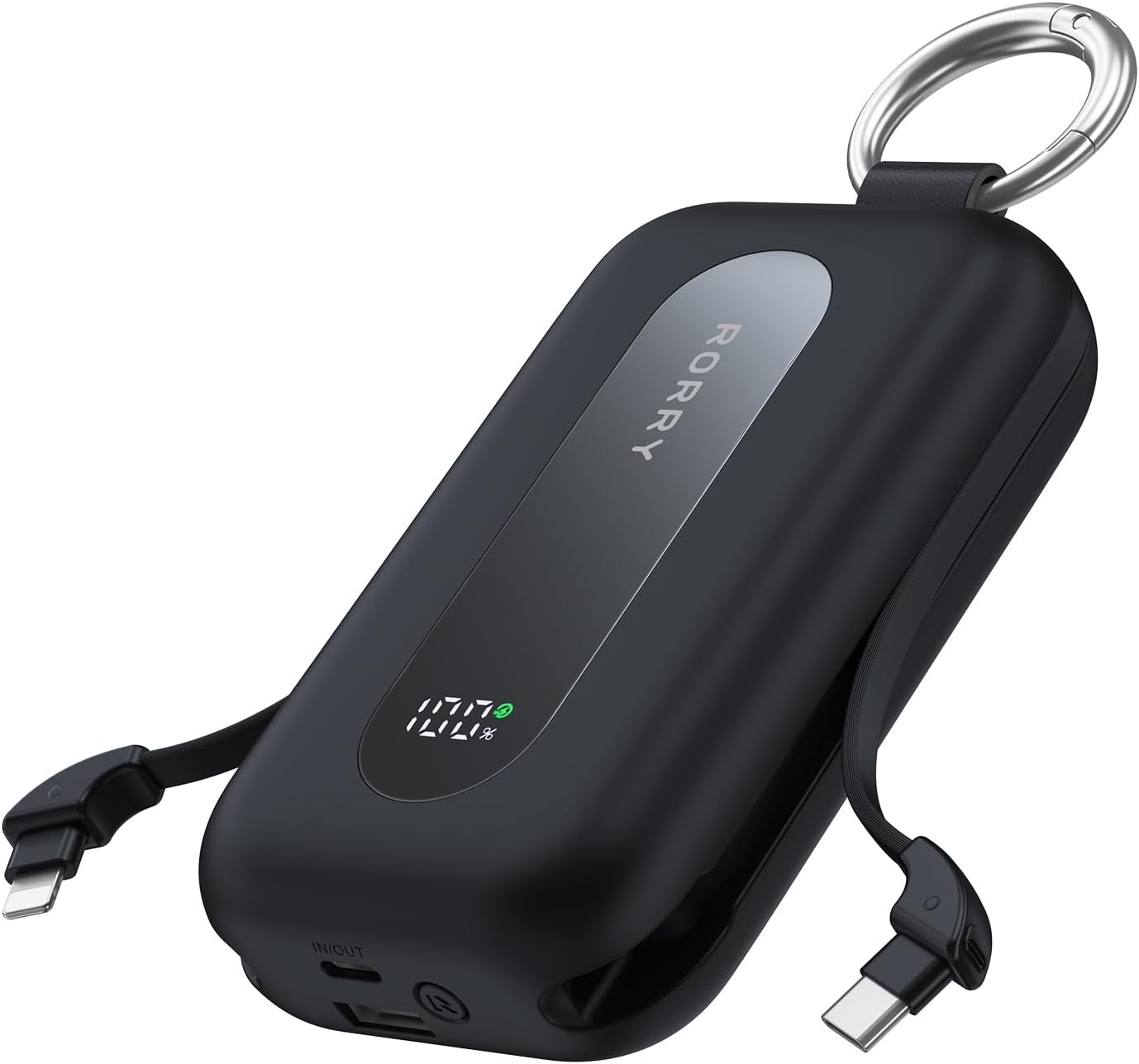 RORRY CharmGo Cargador portátil 20000mAh 30W Power Bank 4 en 1 Bate...